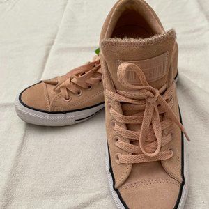 Light Pink/Taupe Suede All-Star Converse